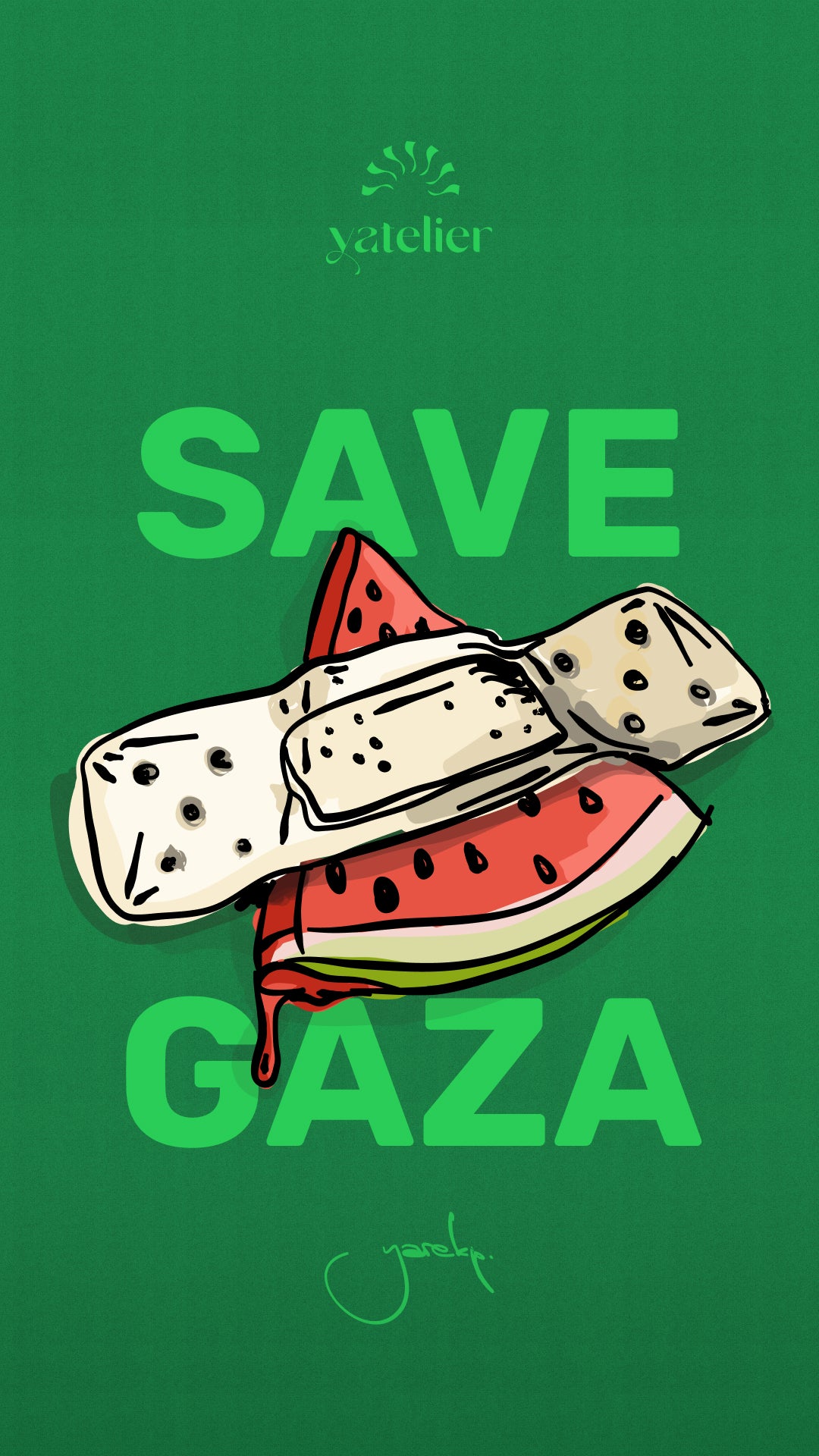 Limited Edition: T-Shirt "Save Gaza" 100% donate